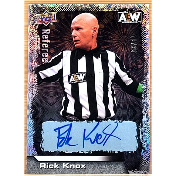 2022 UPPER DECK AEW RICK KNOX PYRO AUTO #D/25 AUTOGRAPH SP